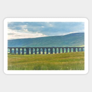 The Ribblehead Viaduct as a Digital Sketch Sticker